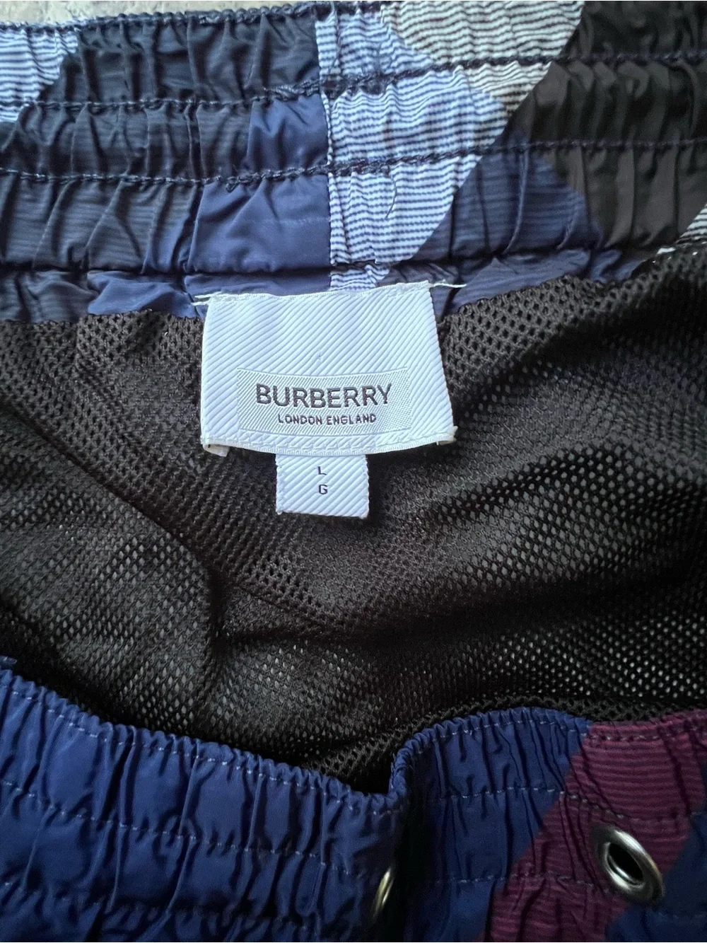 Burberry London Nova Check Swim Trunks - Size L